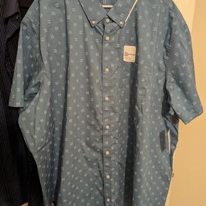 Blue Patterned Men's Shirt